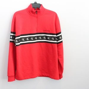Calvin Klein Big Print Red sweater